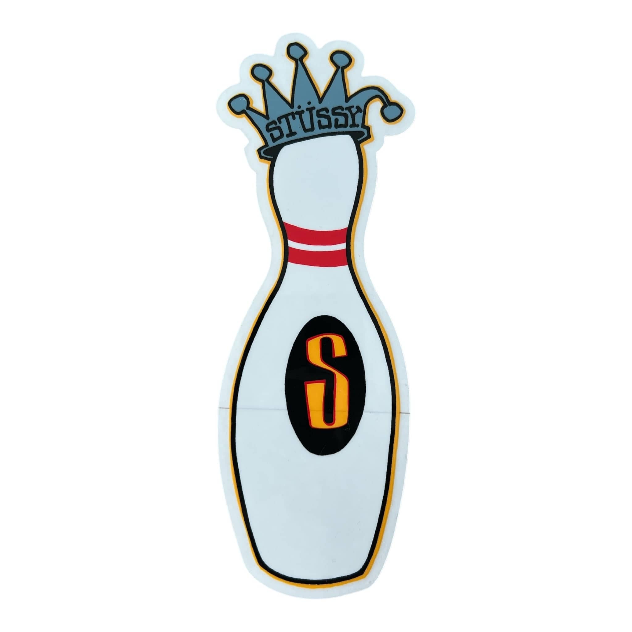 Stussy Kingpin Sticker Silver
