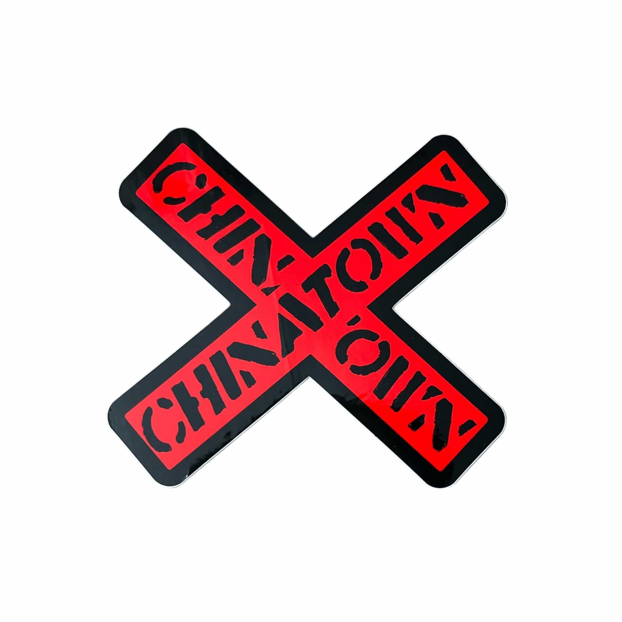 Chinatown Railroad Crossing Sticker