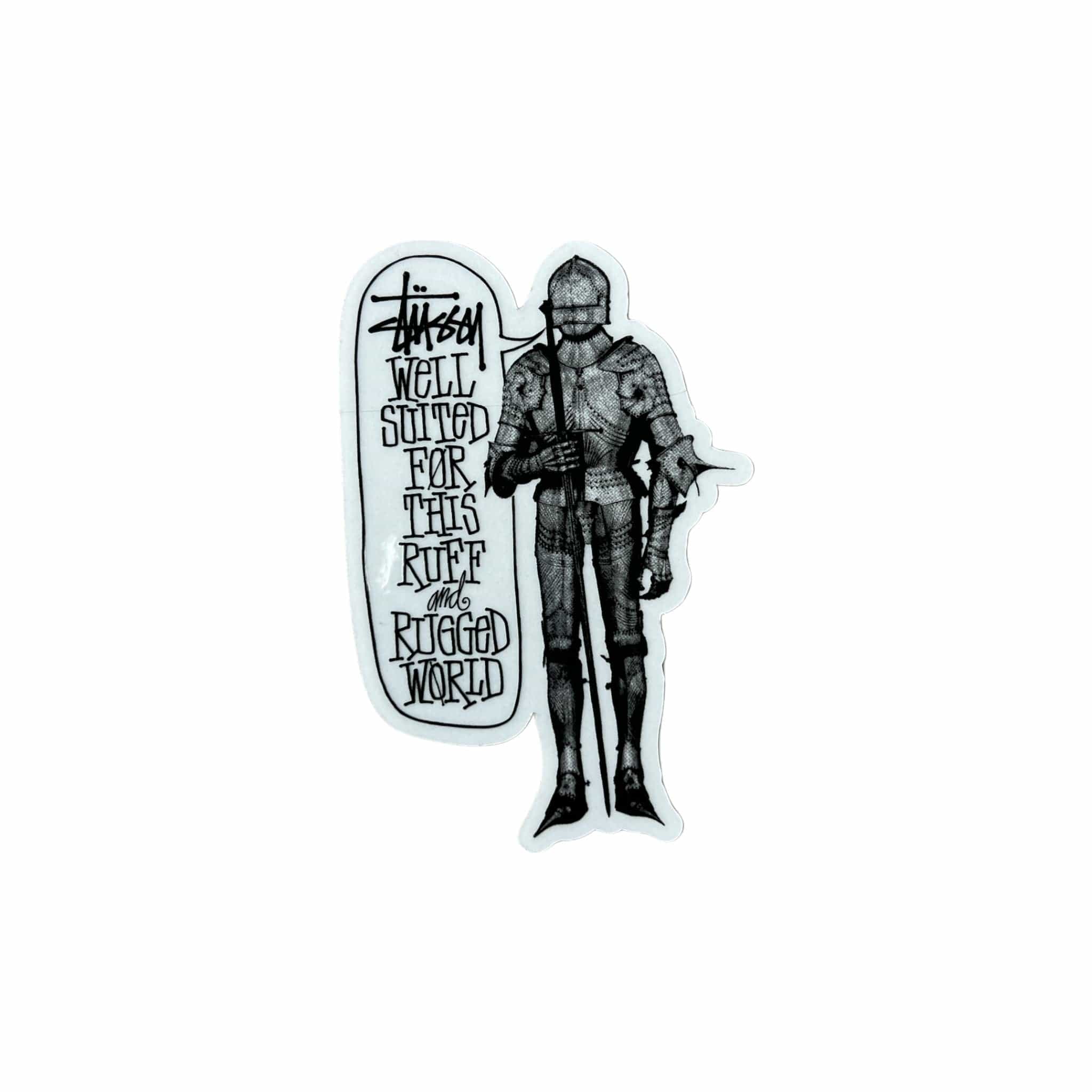 Stussy Well Suited Sticker Black