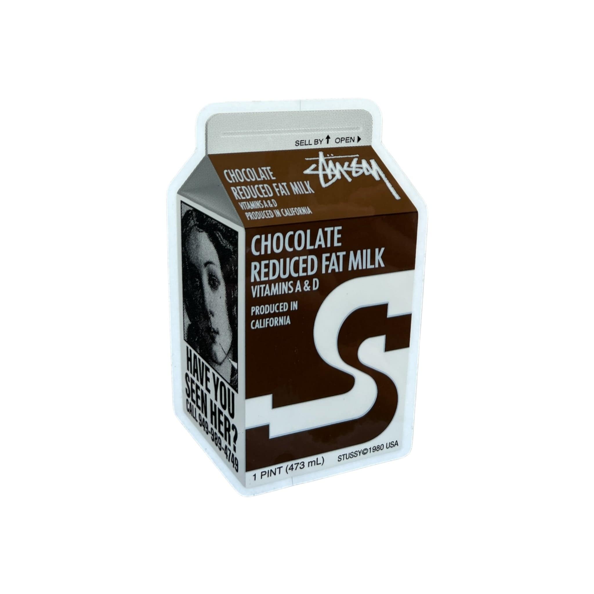 Stussy Milk Sticker Brown