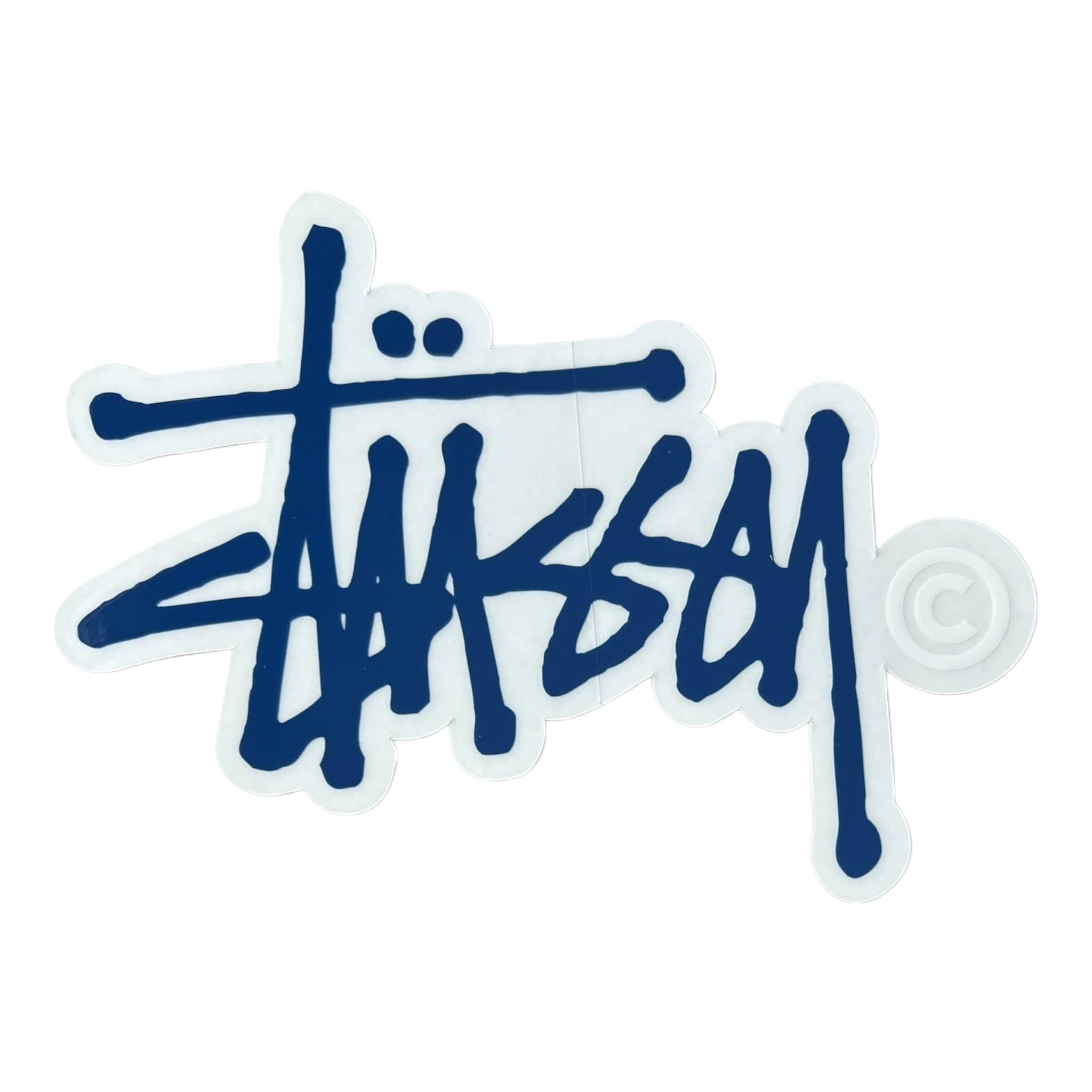 Stussy Blue Classic Script Sticker