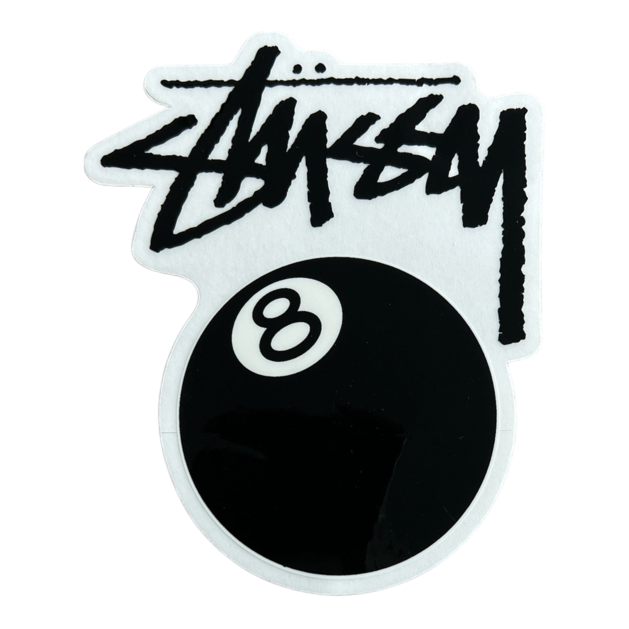 Stussy Classic 8 Ball Sticker Black Medium