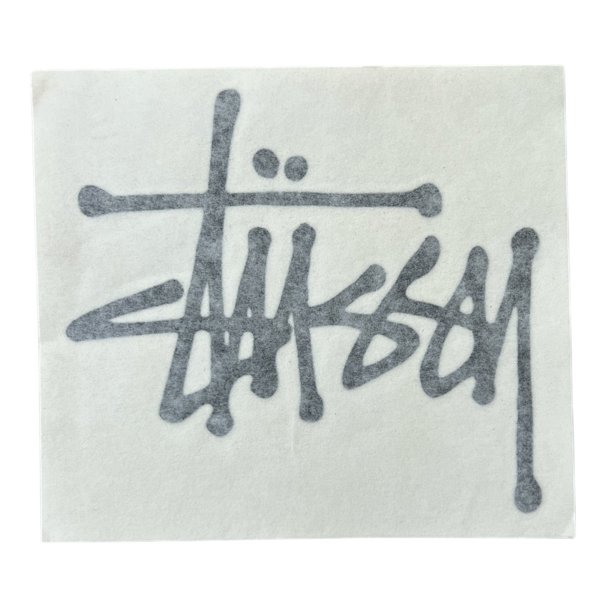Stussy Script Decal Sticker Black