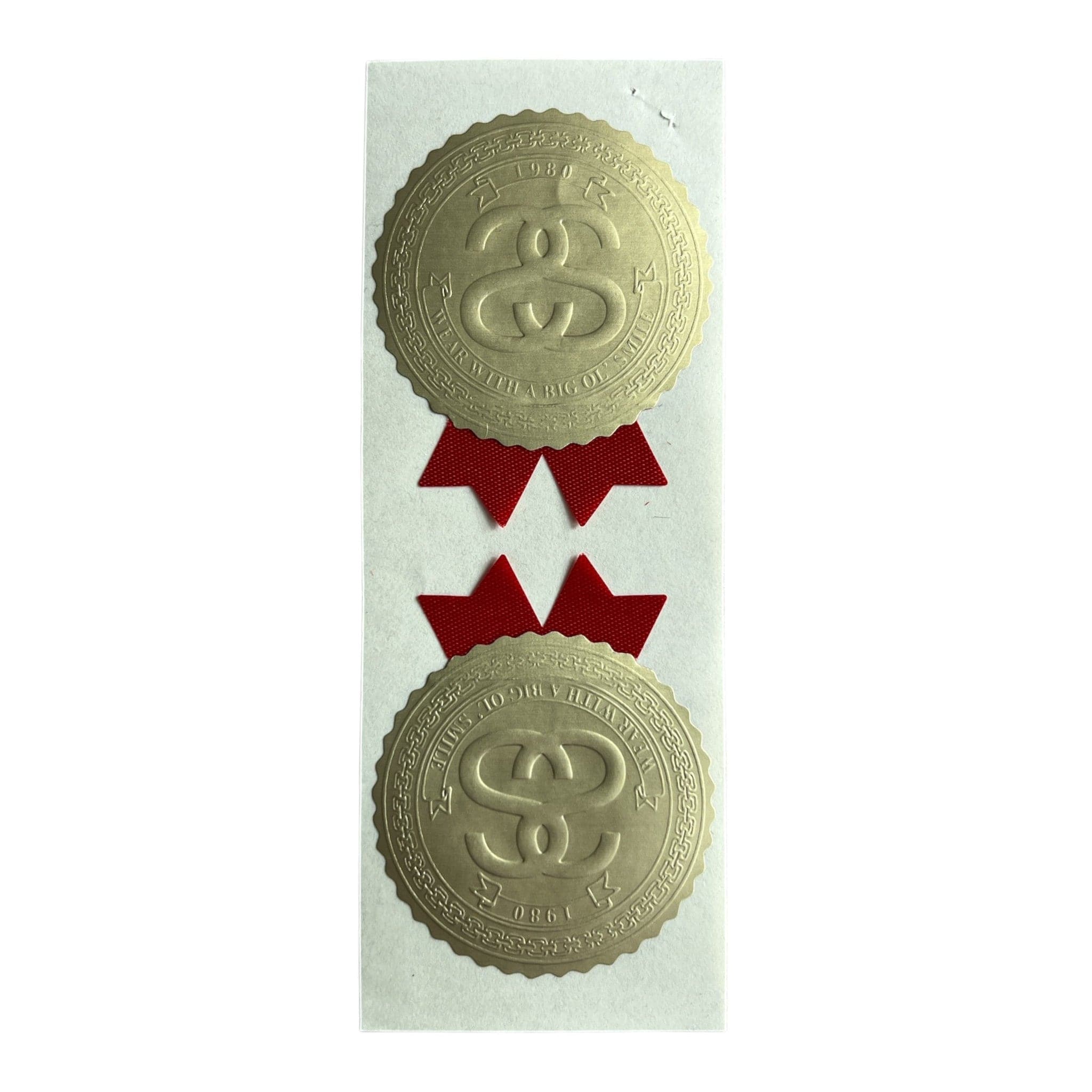 Stussy Ribbons Sticker Red