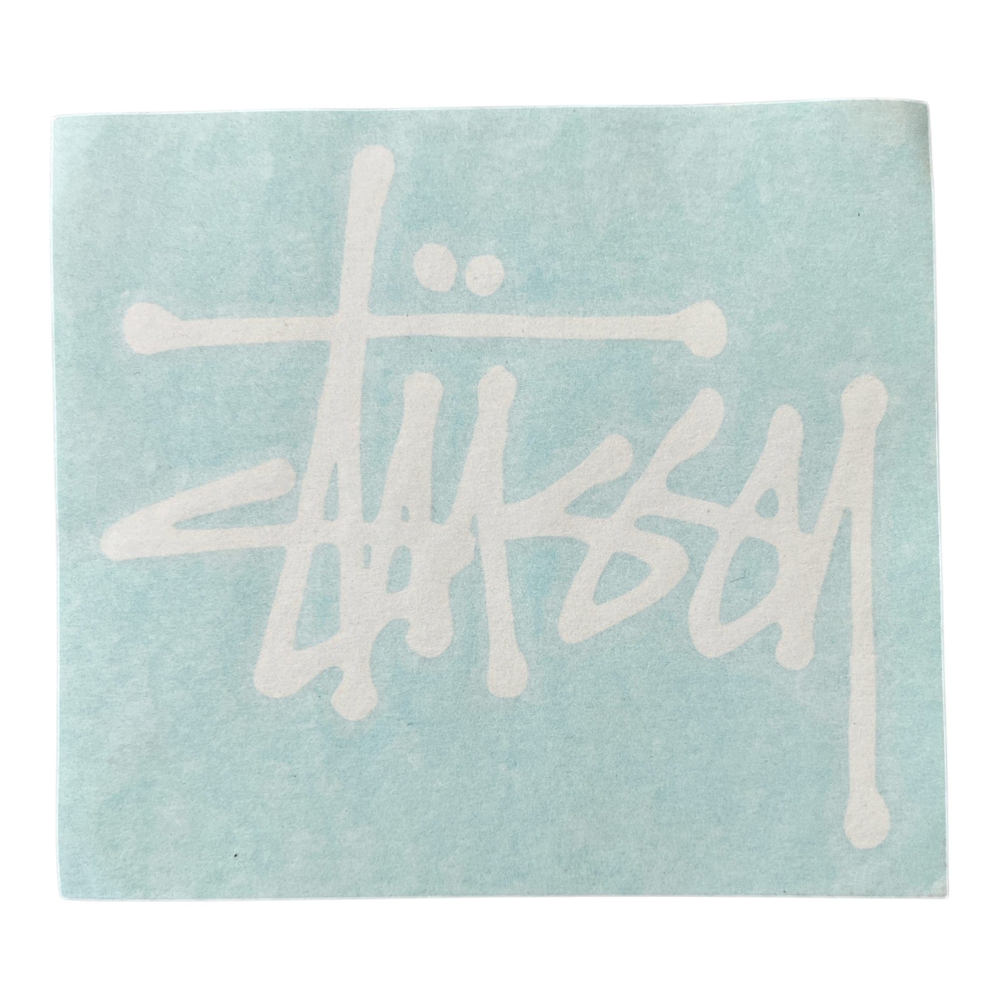 Stussy Script Decal Sticker White